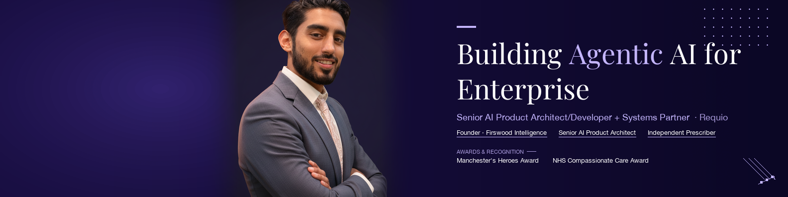 Midnight violet LinkedIn banner preview